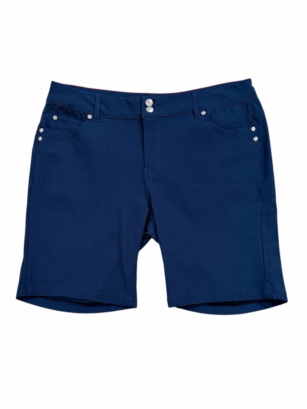 Sabrina Lauren Bermuda Pageant Blue Shorts Size 18W NWOT